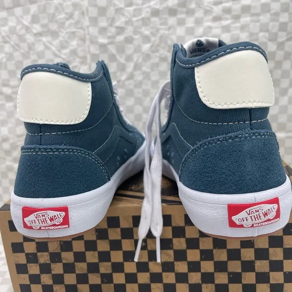 Vans Men’s The LizzieTeal Sneakers VN0A4BX1TEA High-Tops with White Accents